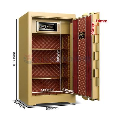 H1080mm 銀行級の商用セーフボックス バイオメトリック指紋ロック