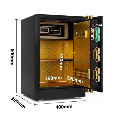 電子コードロックホーム金庫小型金庫 2 ミリメートルスチール金庫タッチ ID 金庫