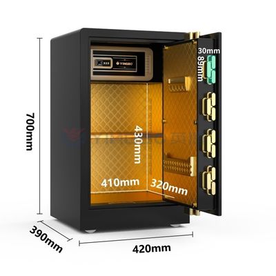 バイオメトリック指紋ロック スマートホームセーフボックス H27.5IN YB/RS-70