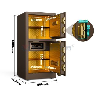 70KG 高級 スマートホーム セーフ ボックス バイオメトリック 指紋ロック YB/RS-100D