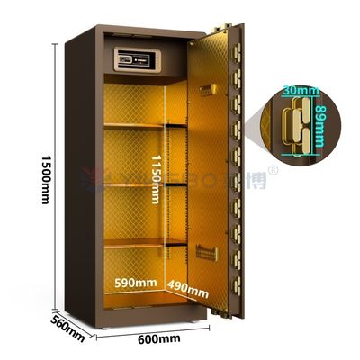 パスコードセーフ 大型ソリッドスチール ハイエンドホームセーフ 120kg ホームセキュリティ用