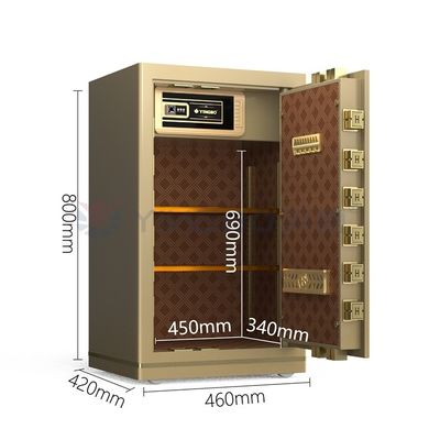 バイオメトリック指紋ロック スマートセーフボックス オフィスセキュリティ 46kg YB/N7-80