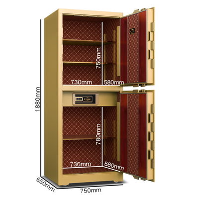 スマートバンク バイオメトリック 商用セーフ ボックス 指紋ロック H1880mm 7つの開口方法