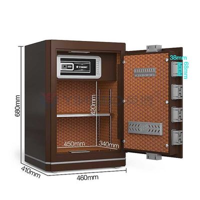 指紋またはパスワード 防火セーフボックス インテリアデザイン H680mm