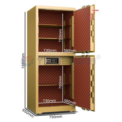 液晶ディスプレイパネル 商用セーフボックス 特許固体ボルトと指紋バイオメトリック H1880mm