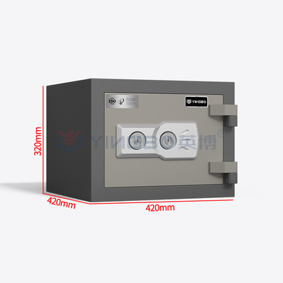 ファイルの保管ボックス 防火セーフ 固鋼の二重鍵ロック
