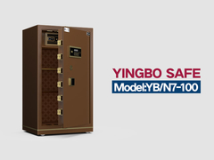 YB-N7-100-オフィスセーフ ボックス -コーヒー 電子ロック