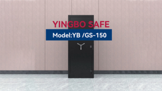 LEDライト付きブラックガンセーフ