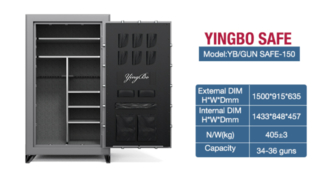 ガンセーフボックス ハイセキュリティガンセーフキャビネット 武器保管キャビネット ヘビーデューティガンセーフ