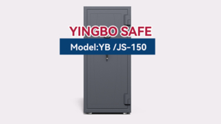 ソリッドボルトグレーのフルカバージュエリーキャビネット